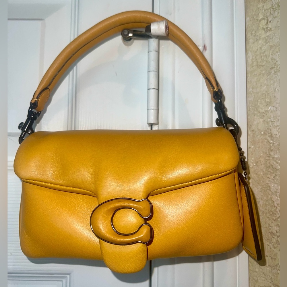 Coach Yellow Pillow Tabby Shoulder/Crossbody Bag